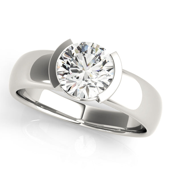 Modern Tension-Set Engagement Ring