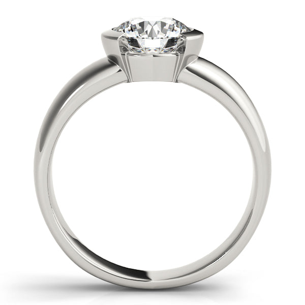 Modern Tension-Set Engagement Ring