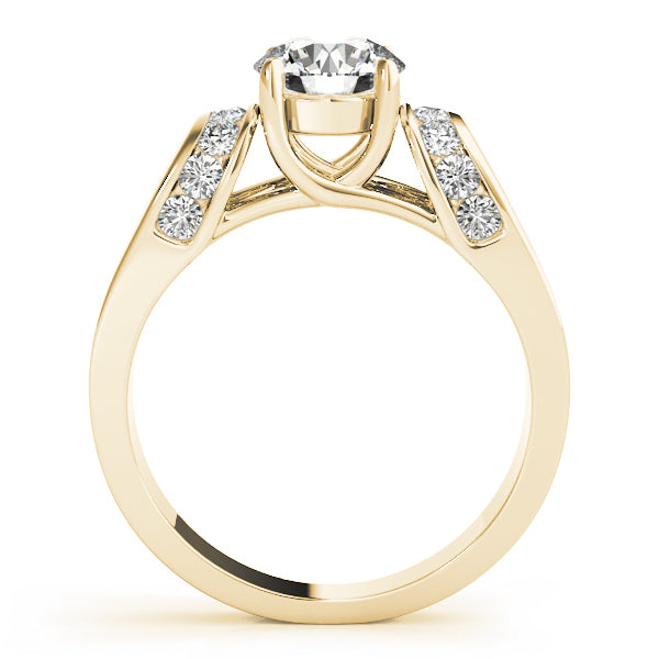 Graduated Channel-Set Diamond Engagement Ring (1/4 ct. tw.)