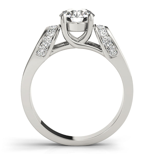 Graduated Channel-Set Diamond Engagement Ring (1/4 ct. tw.)