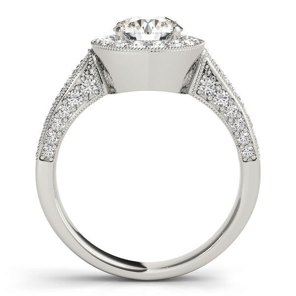 Halo Pavé Diamond Engagement Ring (3/4 ct. tw.)