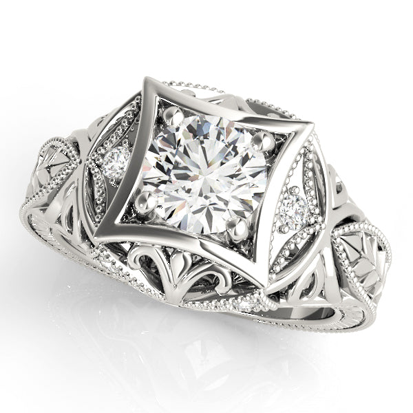 Vintage Filigree Diamond Engagement Ring (1/20 ct. tw.)