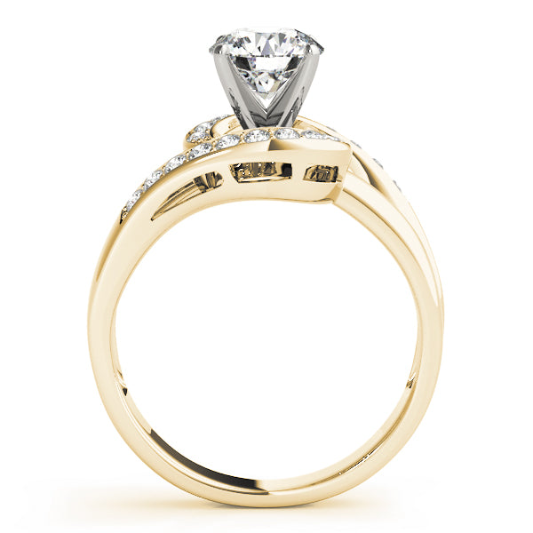 Twist Channel-Set Diamond Engagement Ring (1/6 ct. tw.)