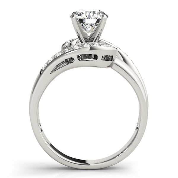 Twist Channel-Set Diamond Engagement Ring (1/6 ct. tw.)
