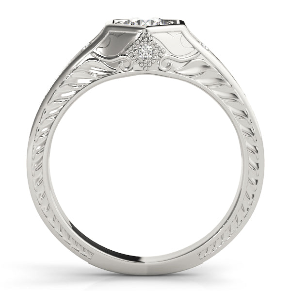 Vintage-Inspired Geometric Diamond Engagement Ring (1 ct. tw.)
