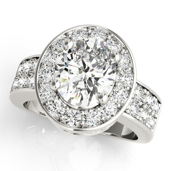 Halo Pavé Diamond Engagement Ring (3/4 ct. tw.)