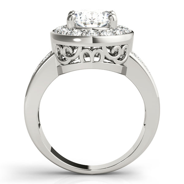 Halo Pavé Diamond Engagement Ring (3/4 ct. tw.)