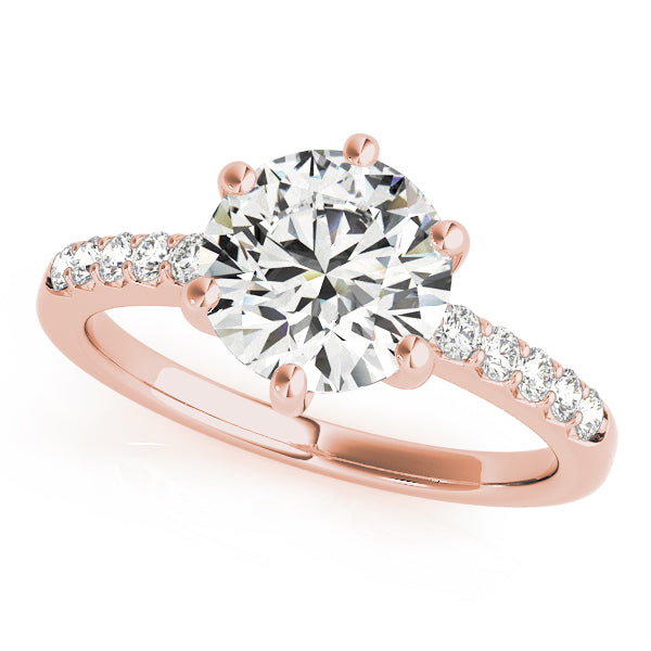 Petite Pavé Diamond Engagement Ring (1/8 ct. tw.)