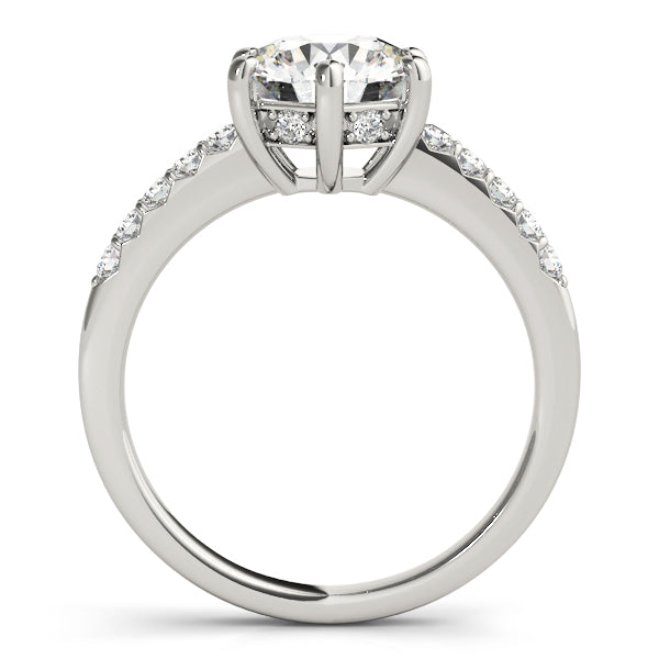Petite Pavé Diamond Engagement Ring (1/4 ct. tw.)