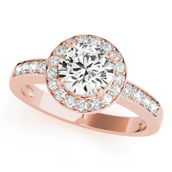 Halo Pavé Diamond Engagement Ring (1/3 ct. tw.)