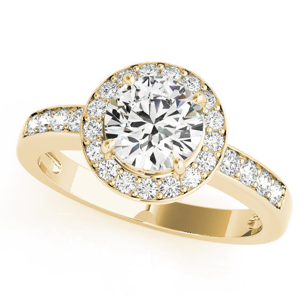 Halo Pavé Diamond Engagement Ring (1/3 ct. tw.)