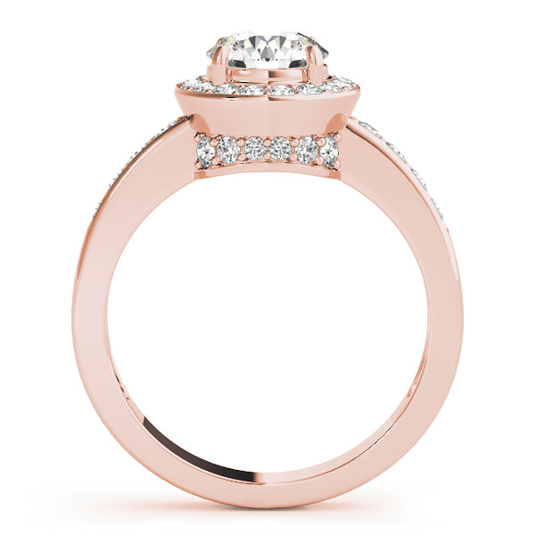 Halo Pavé Diamond Engagement Ring (1/2 ct. tw.)