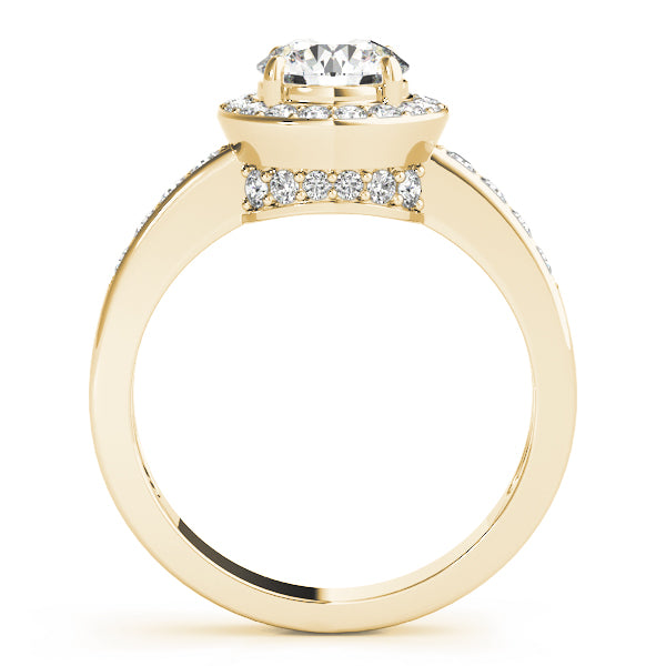 Halo Pavé Diamond Engagement Ring (1/4 ct. tw.)