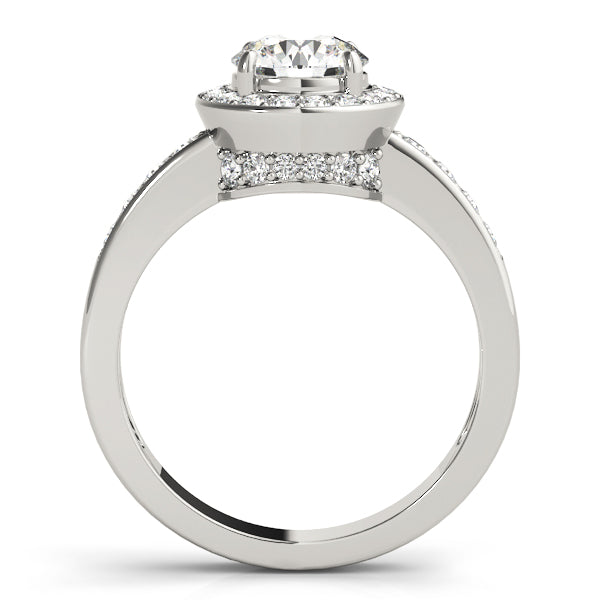 Halo Pavé Diamond Engagement Ring (1/4 ct. tw.)