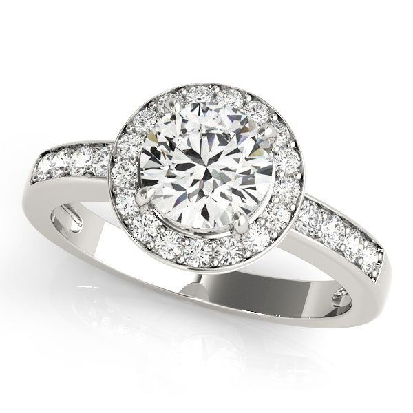 Halo Pavé Diamond Engagement Ring (1/2 ct. tw.)