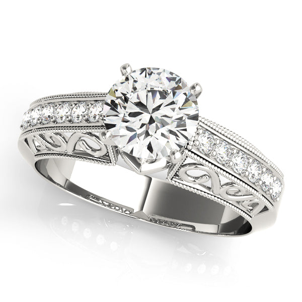 Vintage Filigree Diamond Engagement Ring (1/8 ct. tw.)
