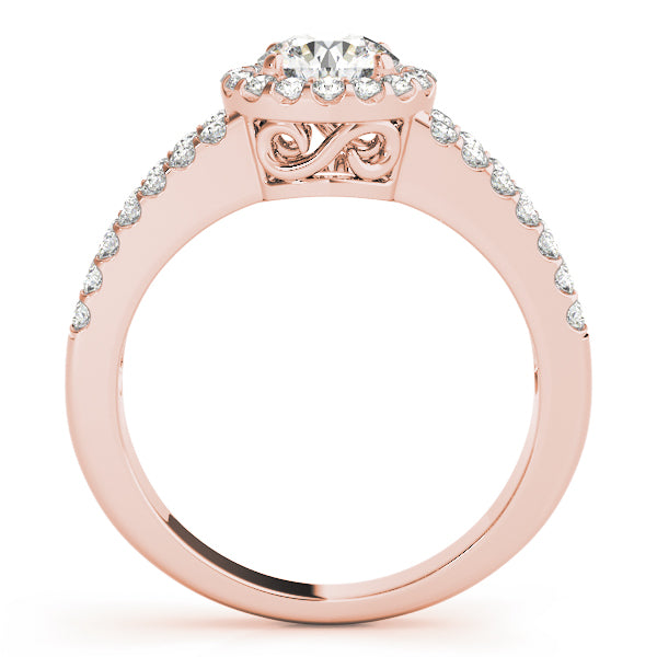 Halo Split Shank Diamond Engagement Ring (5/8 ct. tw.)