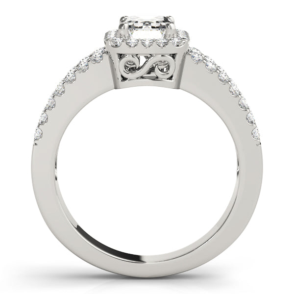 Split Shank Halo Diamond Engagement Ring (5/8 ct. tw.)