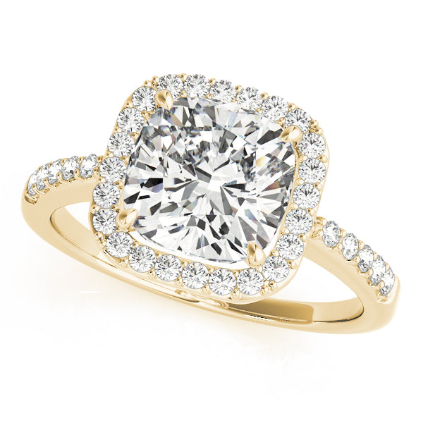 Halo Pavé Diamond Engagement Ring (1/5 ct. tw.)