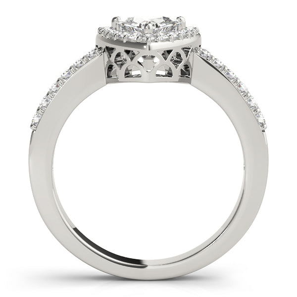 Halo Pavé Diamond Engagement Ring (1/5 ct. tw.)