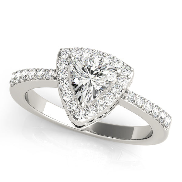 Halo Pavé Diamond Engagement Ring (1/4 ct. tw.)