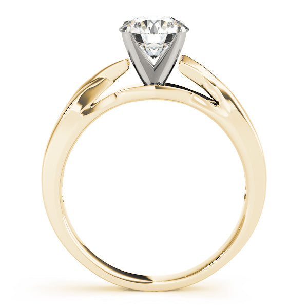 Twist Diamond Engagement Ring