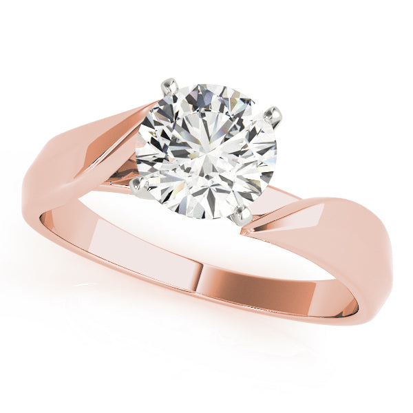 Split Shank Solitaire Engagement Ring