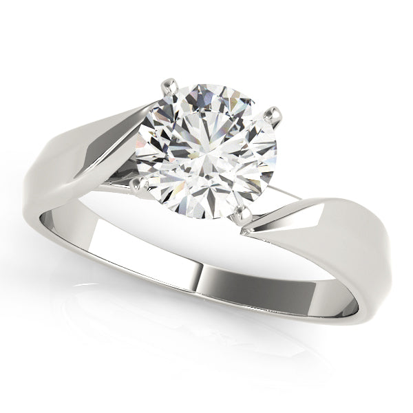 Split Shank Solitaire Engagement Ring