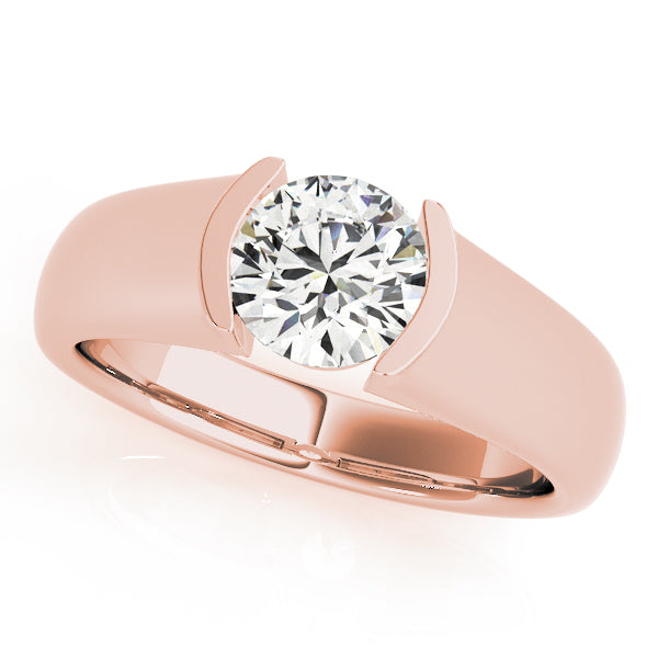 Classic Modern Tension-Style Engagement Ring