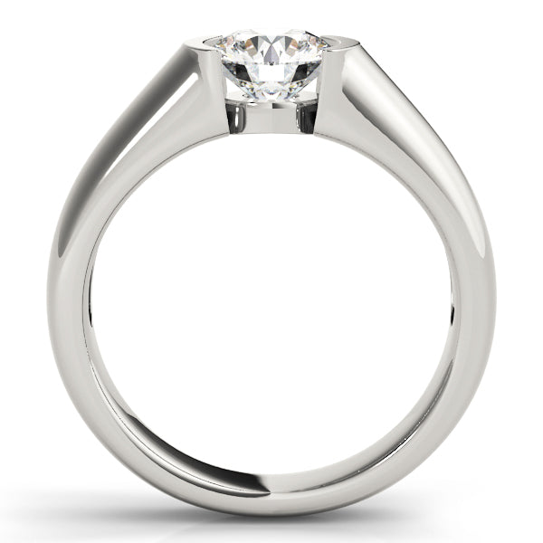 Classic Modern Tension-Style Engagement Ring