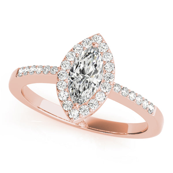 Halo Pavé Diamond Engagement Ring (1/4 ct. tw.)