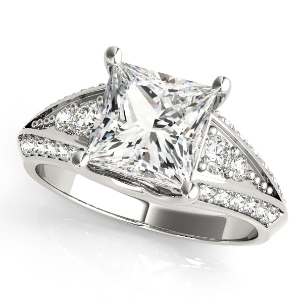 Split Shank Pavé Diamond Engagement Ring (1/4 ct. tw.)