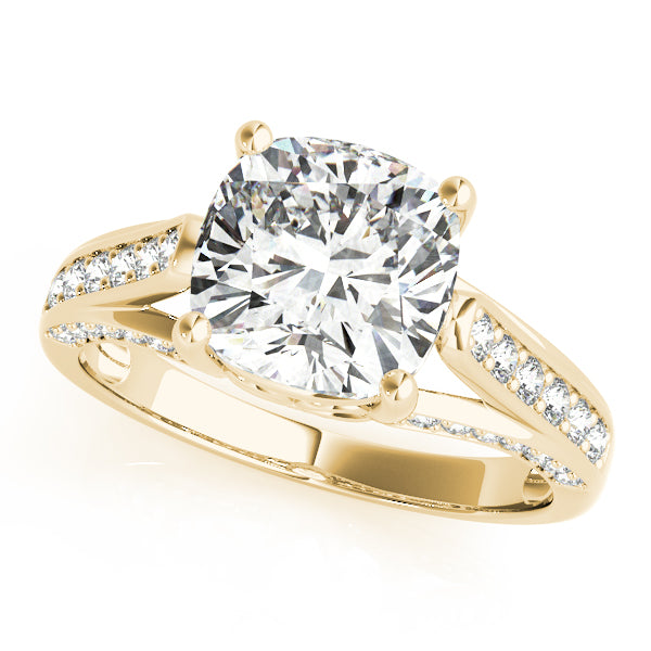 Split Shank Pavé Diamond Engagement Ring (1/3 ct. tw.)