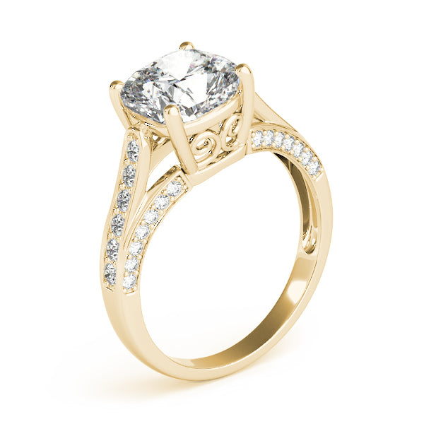 Split Shank Pavé Diamond Engagement Ring (1/3 ct. tw.)