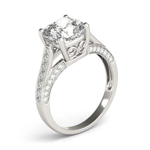 Split Shank Pavé Diamond Engagement Ring (1/3 ct. tw.)