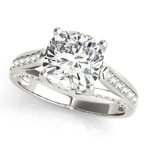 Split Shank Pavé Diamond Engagement Ring (1/3 ct. tw.)