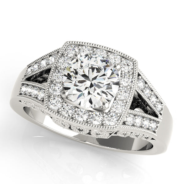 Vintage Halo Diamond Engagement Ring (1/3 ct. tw.)