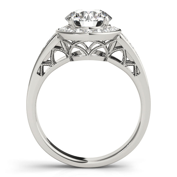 Bezel Halo Diamond Engagement Ring (1/6 ct. tw.)