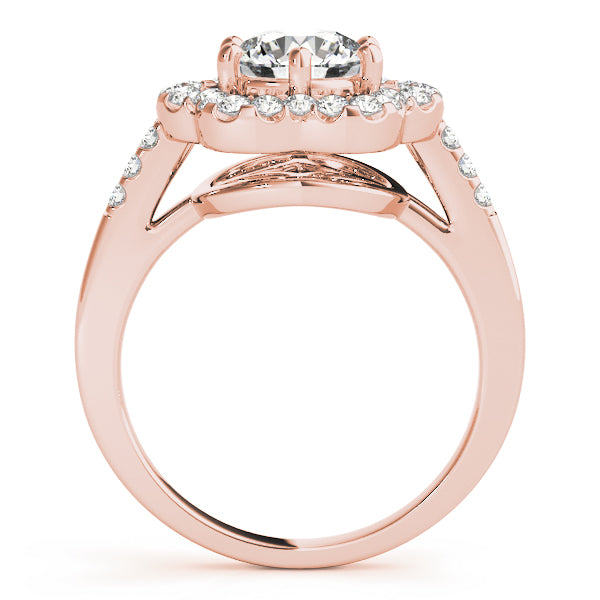 Floral Halo Diamond Engagement Ring (1/3 ct. tw.)