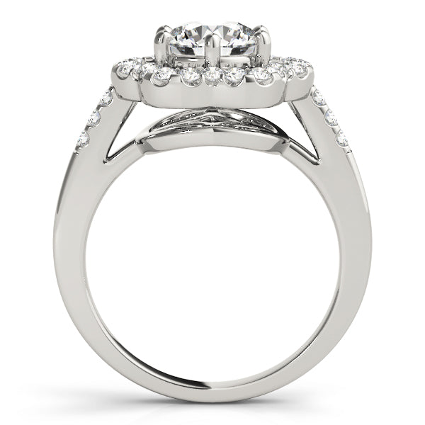 Floral Halo Diamond Engagement Ring (1/3 ct. tw.)