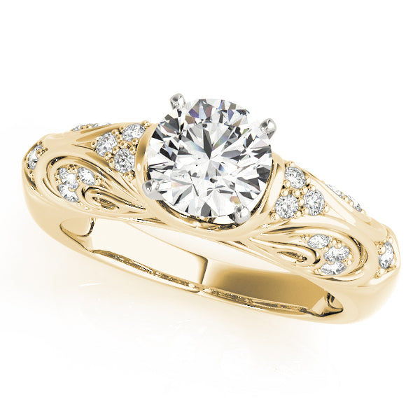 Romantic Pavé Diamond Engagement Ring (1/5 ct. tw.)