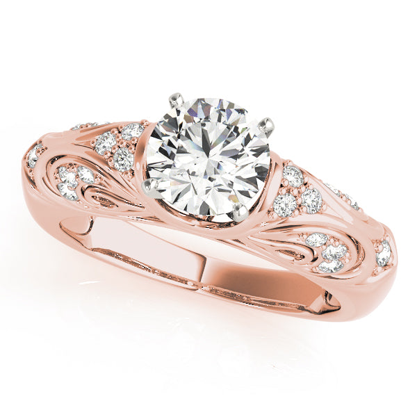 Romantic Pavé Diamond Engagement Ring (1/5 ct. tw.)