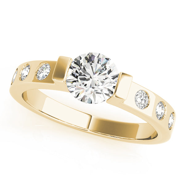 Modern Channel-Set Diamond Engagement Ring (1/4 ct. tw.)