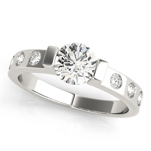 Modern Channel-Set Diamond Engagement Ring (1 1/4 ct. tw.)
