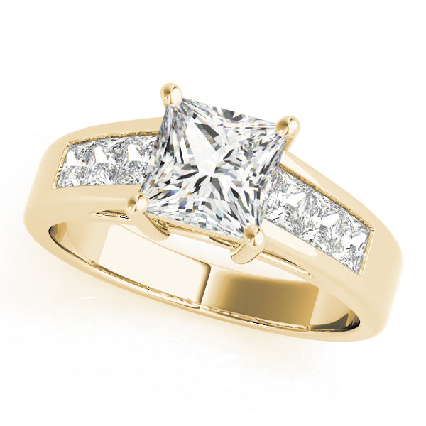Channel-Set Princess Diamond Engagement Ring (5/8 ct. tw.)