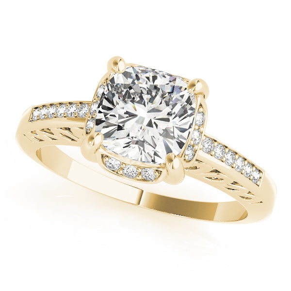 Split Shank Pavé Diamond Engagement Ring (1/8 ct. tw.)
