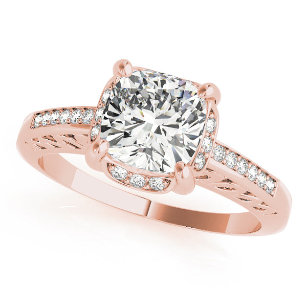 Split Shank Pavé Diamond Engagement Ring (1/8 ct. tw.)