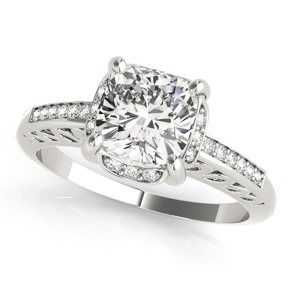 Split Shank Pavé Diamond Engagement Ring (1/8 ct. tw.)