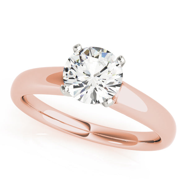 Classic Four-Prong Solitaire Diamond Engagement Ring