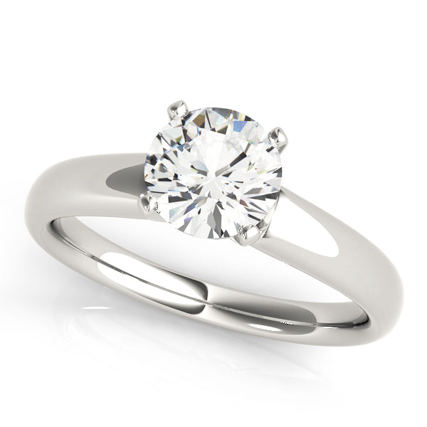 Classic Four-Prong Solitaire Diamond Engagement Ring